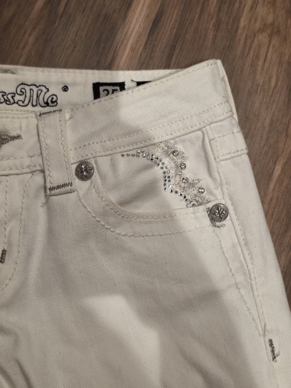 Miss Me Cropped Women's Skinny Jeans - Size 25 - Picture 4 of 9
